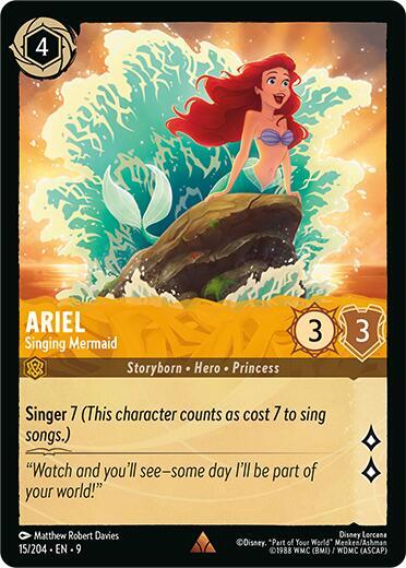 Ariel Singing Mermaid (Fabled) - Holofoil