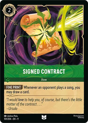 Signed Contract (Fabled)