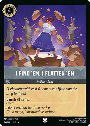 I Find Em I Flatten Em (Fabled) - Cold Foil