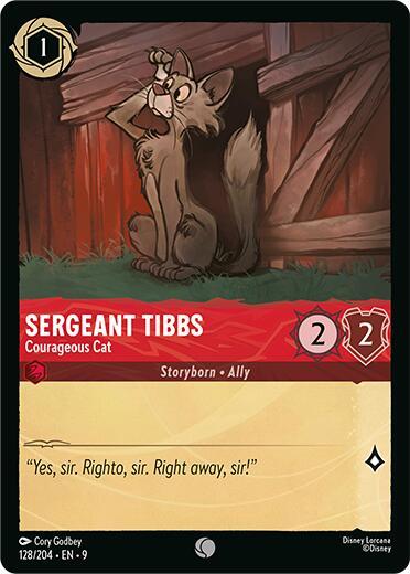Sergeant Tibbs Courageous Cat (Fabled) - Cold Foil