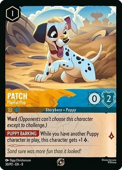 Patch Playful Pup (Disney Lorcana Promo Cards) - Cold Foil