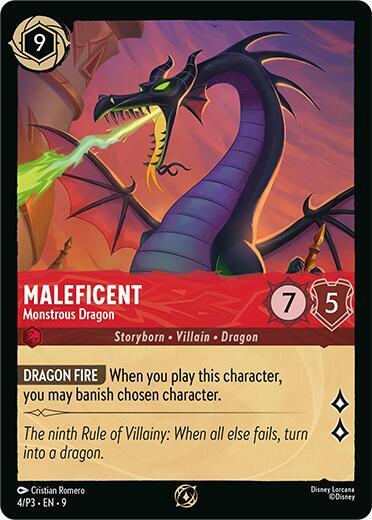 Maleficent Monstrous Dragon Store Championship Participant (Disney Lorcana Promo Cards)