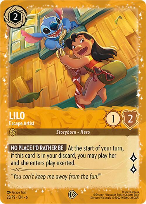 Lilo Escape Artist (Disney Lorcana Promo Cards) - Holofoil