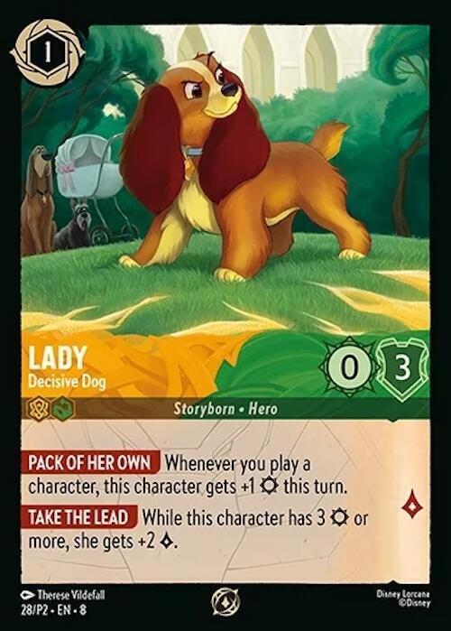 Lady Decisive Dog (Disney Lorcana Promo Cards) - Cold Foil