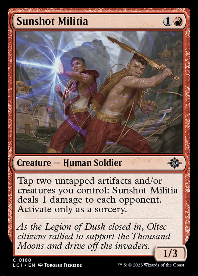 Sunshot Militia 168/291 (The Lost Caverns of Ixalan) - Foil