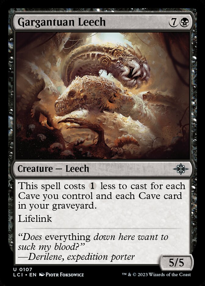 Gargantuan Leech 107/291 (The Lost Caverns of Ixalan) - Foil