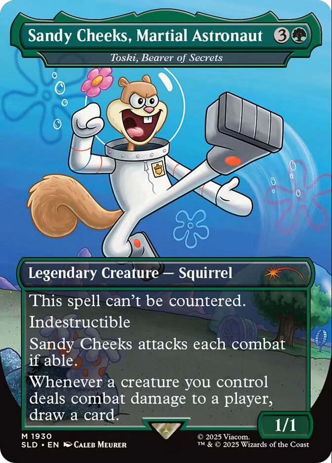 Sandy Cheeks, Martial Astronaut // Toski, Bearer of Secrets 1930 (Secret Lair Drop Series) - Borderless