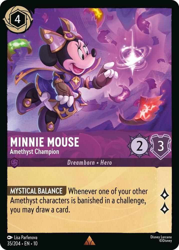 Minnie Mouse Amethyst Champion (Whispers in the Well)