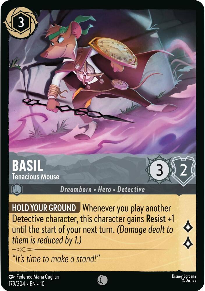 Basil Tenacious Mouse (Whispers in the Well) - Cold Foil
