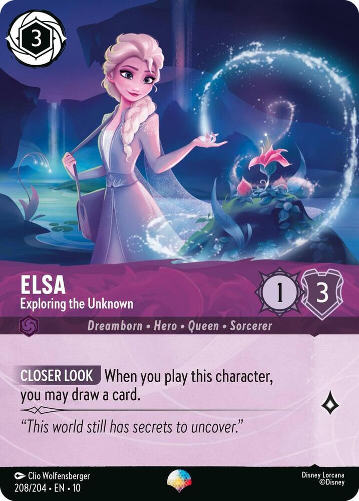 Elsa Exploring the Unknown Epic (Whispers in the Well) - Holofoil