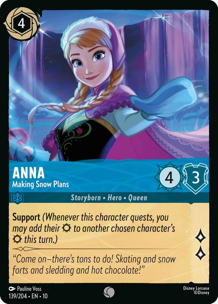 Anna Making Snow Plans (Whispers in the Well) - Cold Foil