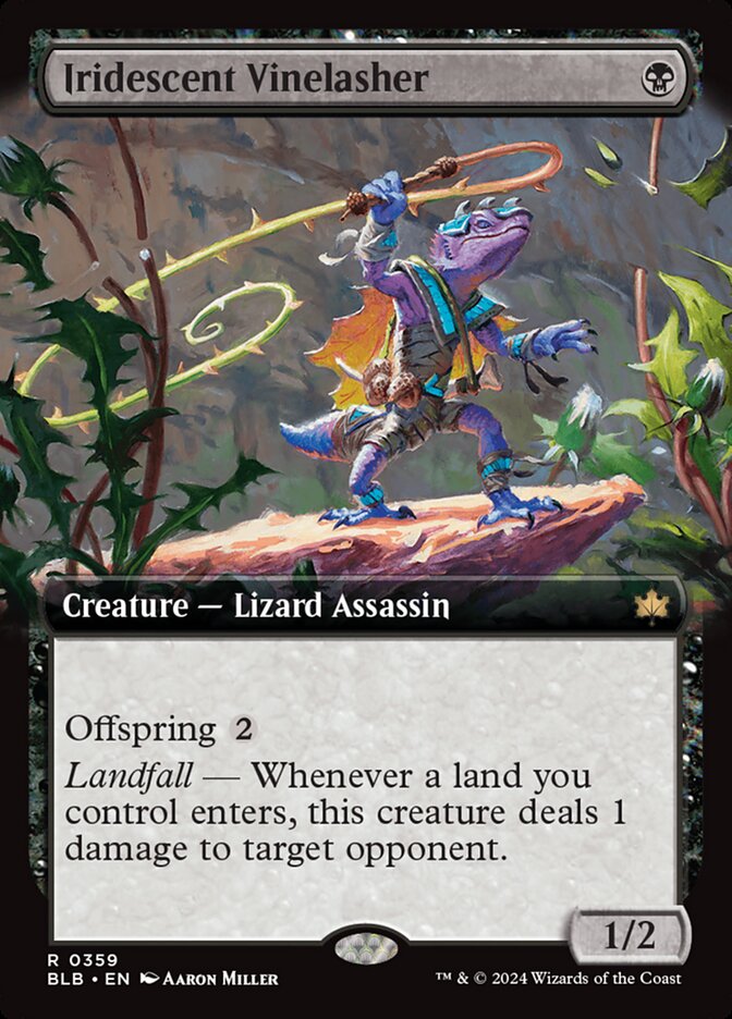 Iridescent Vinelasher 359 (Bloomburrow) - Extended Art Foil