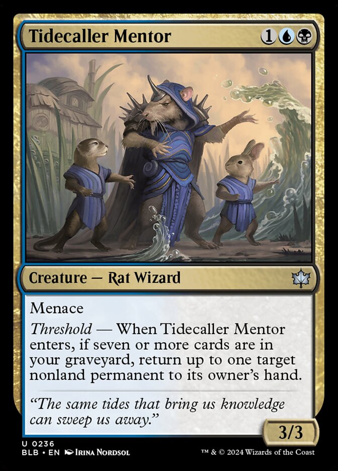Tidecaller Mentor 236 (Bloomburrow)