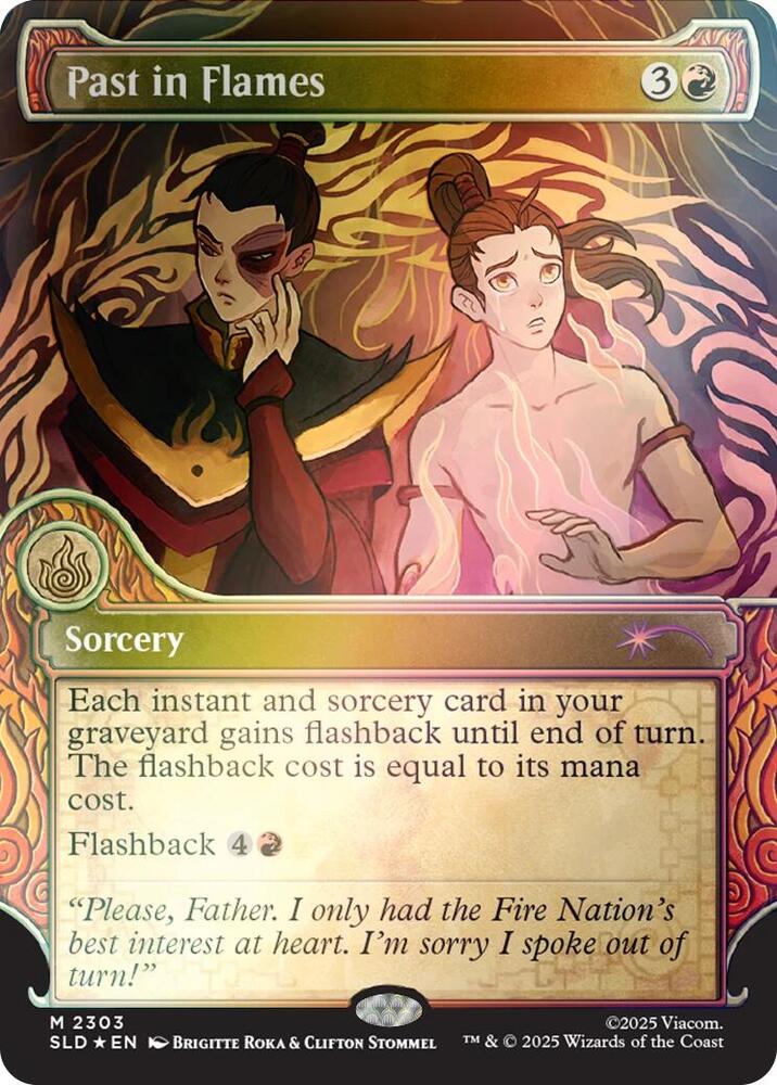 Past in Flames 2303 (Secret Lair Drop Series) - Showcase Rainbow Foil