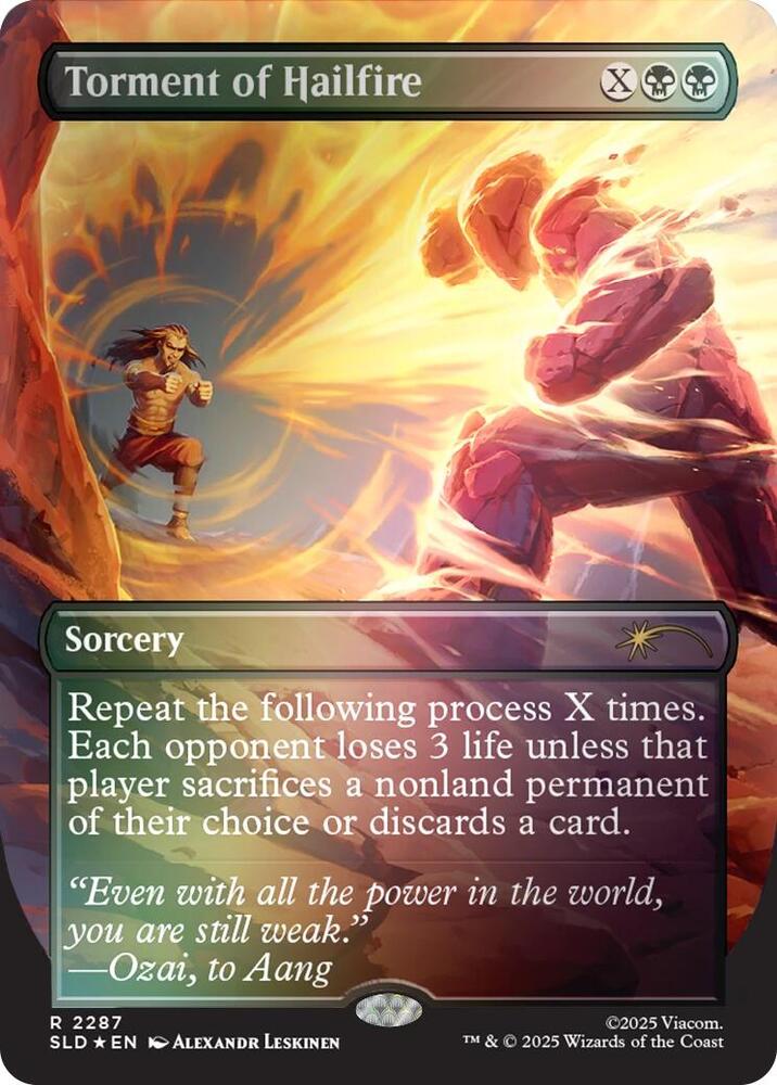 Torment of Hailfire 2287 (Secret Lair Drop Series) - Borderless Rainbow Foil