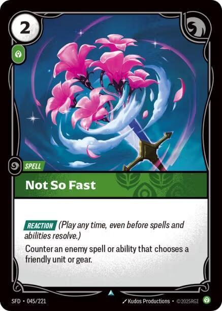 Not So Fast (Spiritforged)