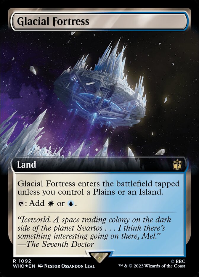 Glacial Fortress 1092/331 (Universes Beyond: Doctor Who) - Extended Art Surge Foil