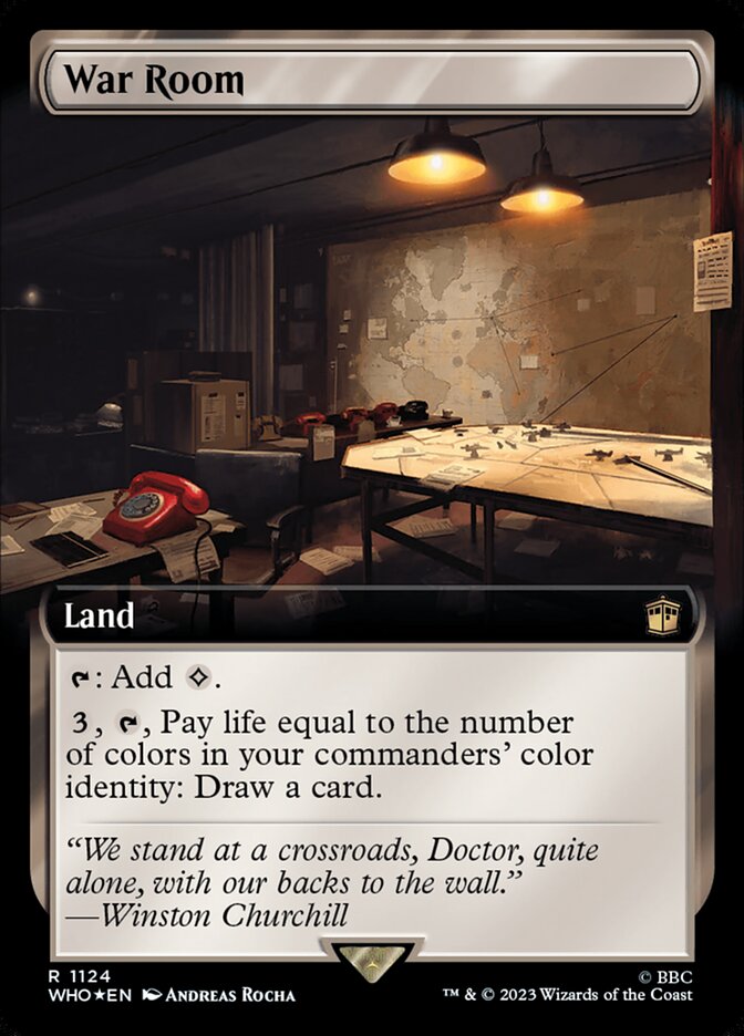 War Room 1124/331 (Universes Beyond: Doctor Who) - Extended Art Surge Foil