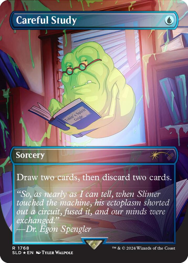 Careful Study 1768 (Secret Lair Drop Series) - Borderless Rainbow Foil