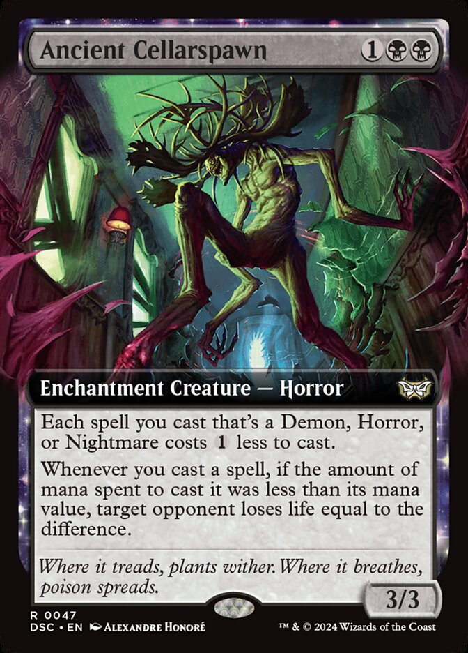 Ancient Cellarspawn 47 (Commander: Duskmourn: House of Horror) - Extended Art