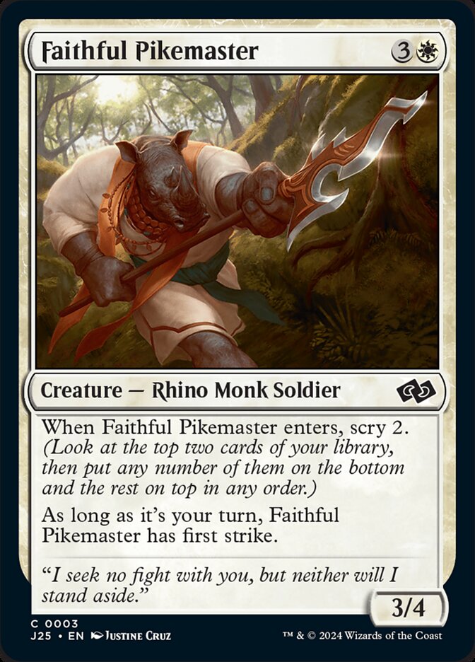 Faithful Pikemaster 3/779 (Foundations Jumpstart)