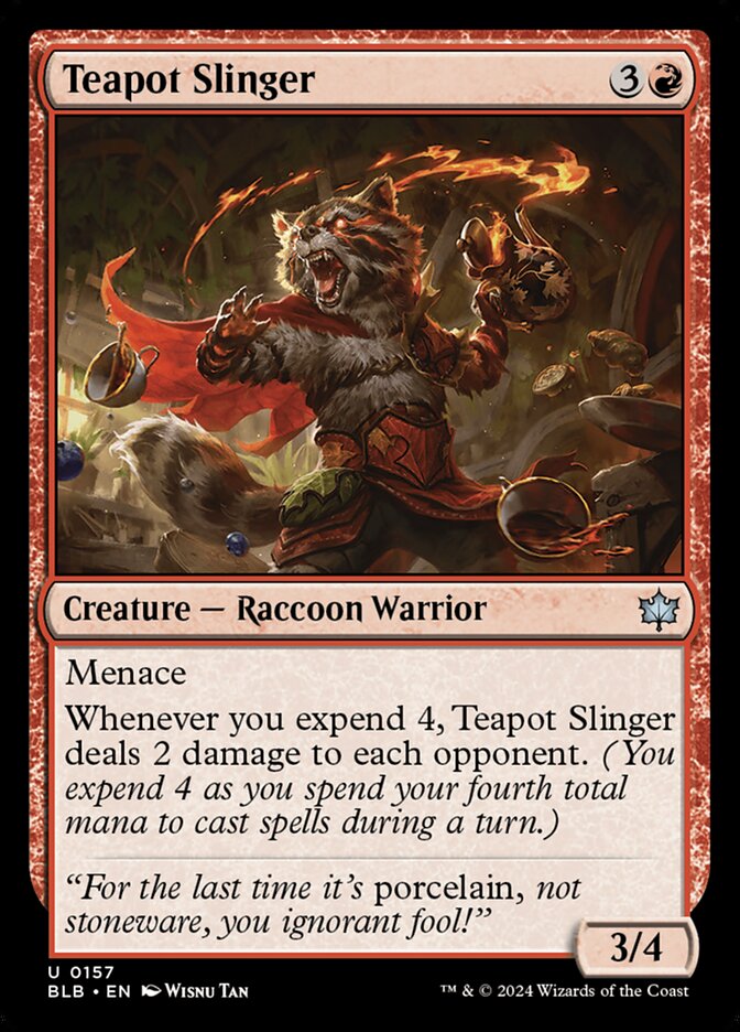 Teapot Slinger 157 (Bloomburrow) - Foil