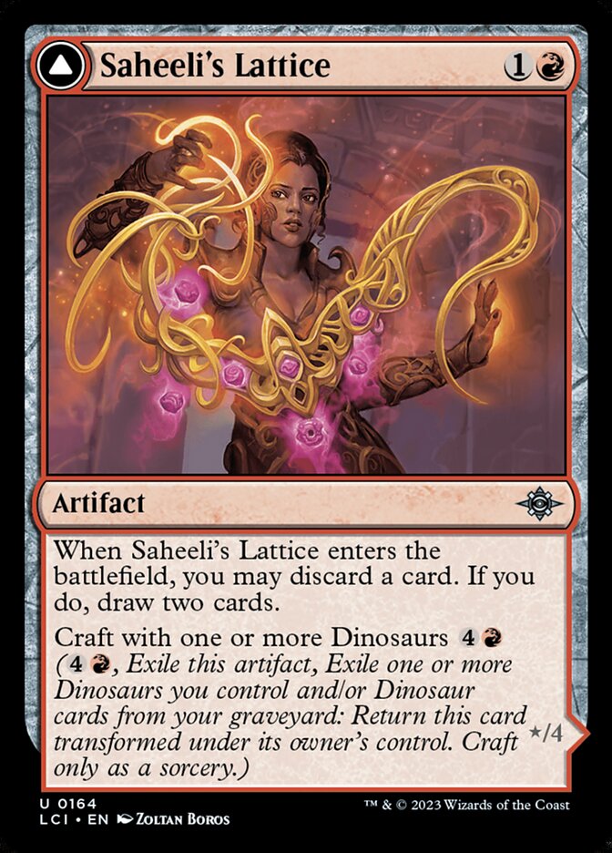 Saheeli's Lattice // Mastercraft Raptor 164 (The Lost Caverns of Ixalan)