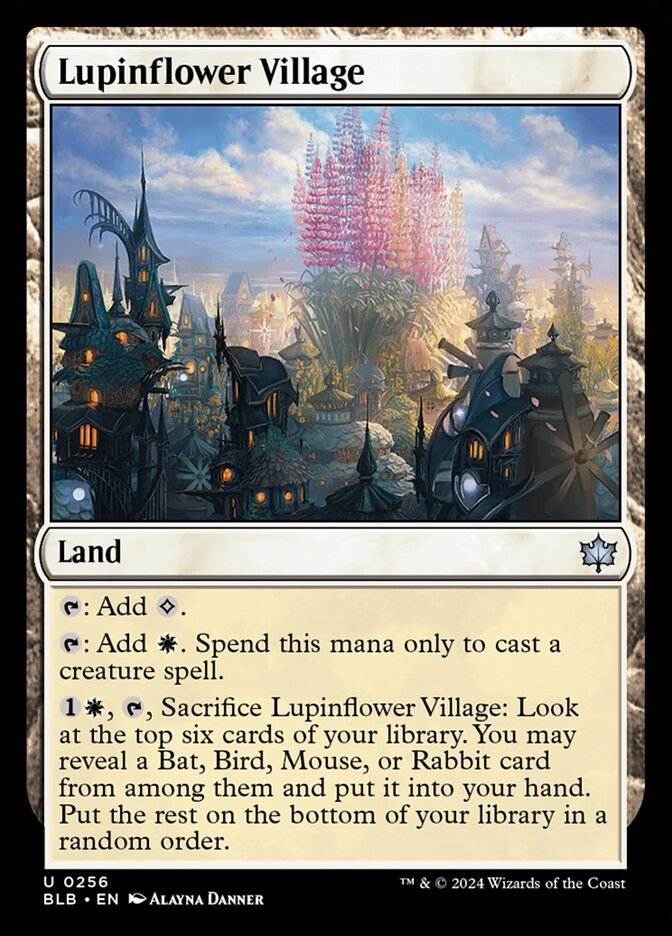Lupinflower Village 256 (Bloomburrow) - Foil