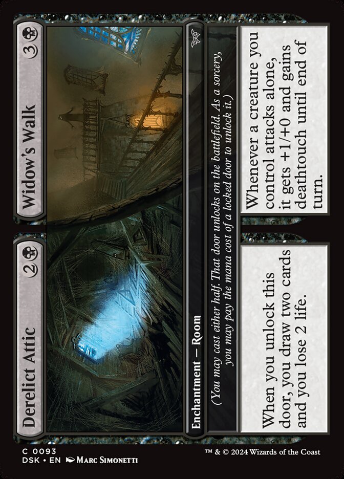 Derelict Attic // Widow's Walk 93 (Duskmourn: House of Horror)