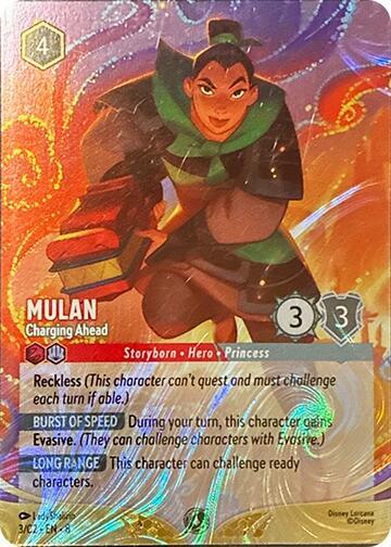 Mulan Charging Ahead Foil (Disney Lorcana Promo Cards) - Holofoil