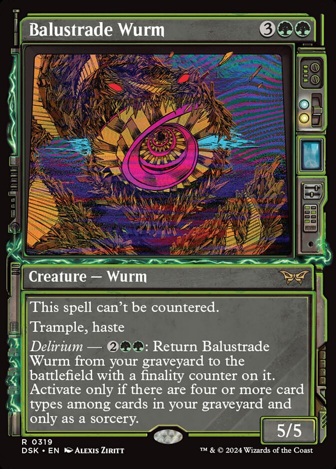 Balustrade Wurm 319/286 (Duskmourn: House of Horror) - Showcase
