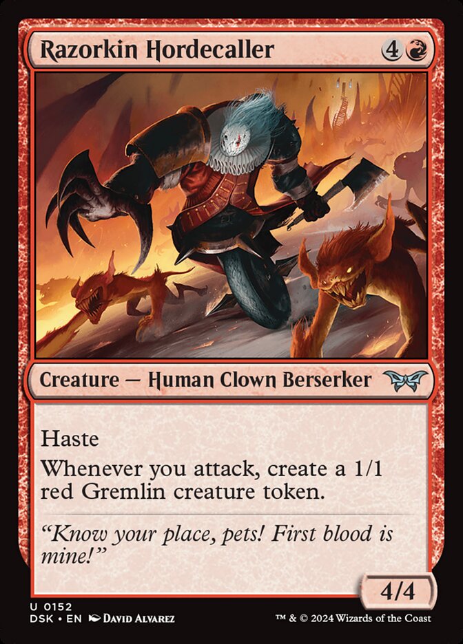 Razorkin Hordecaller 152 (Duskmourn: House of Horror) - Foil