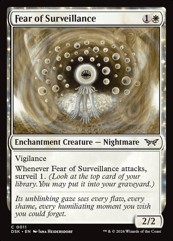 Fear of Surveillance 11/286 (Duskmourn: House of Horror)