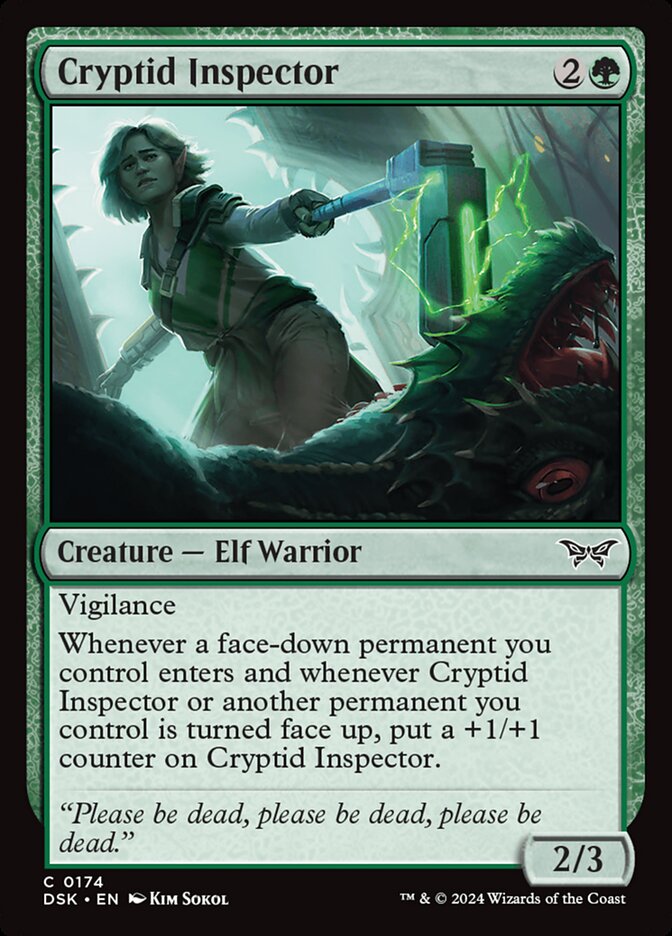 Cryptid Inspector 174/286 (Duskmourn: House of Horror) - Foil