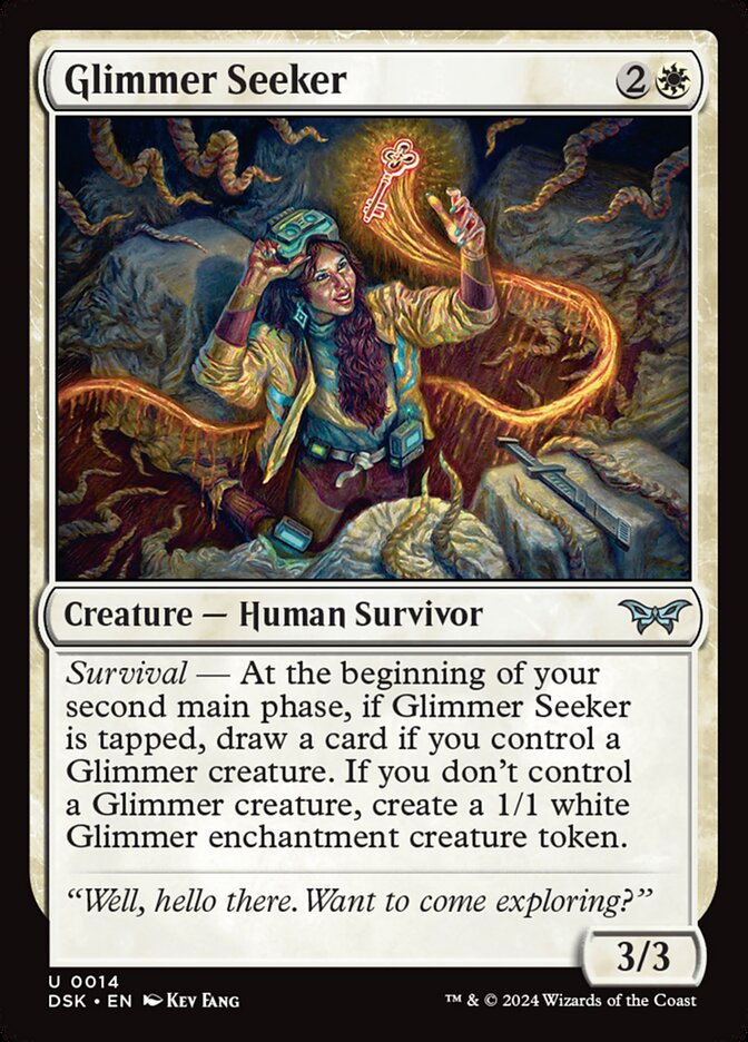 Glimmer Seeker 14/286 (Duskmourn: House of Horror) - Foil