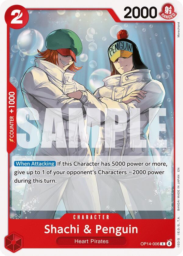 Shachi & Penguin OP14-006 (The Azure Sea's Seven)