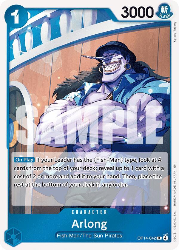 Arlong OP14-042 (The Azure Sea's Seven) - Foil