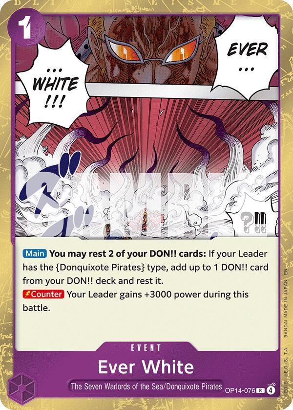 Ever White OP14-076 (The Azure Sea's Seven) - Foil