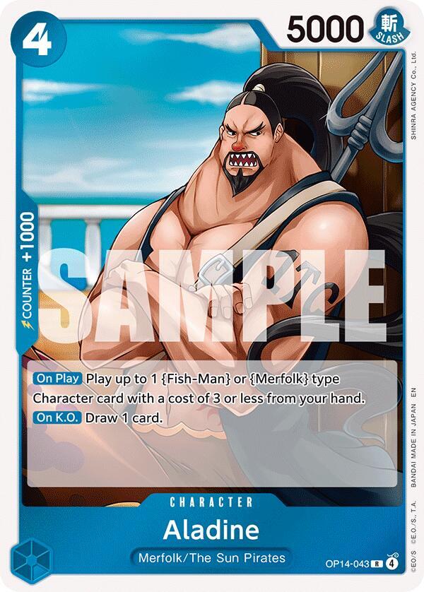 Aladine OP14-043 (The Azure Sea's Seven) - Foil