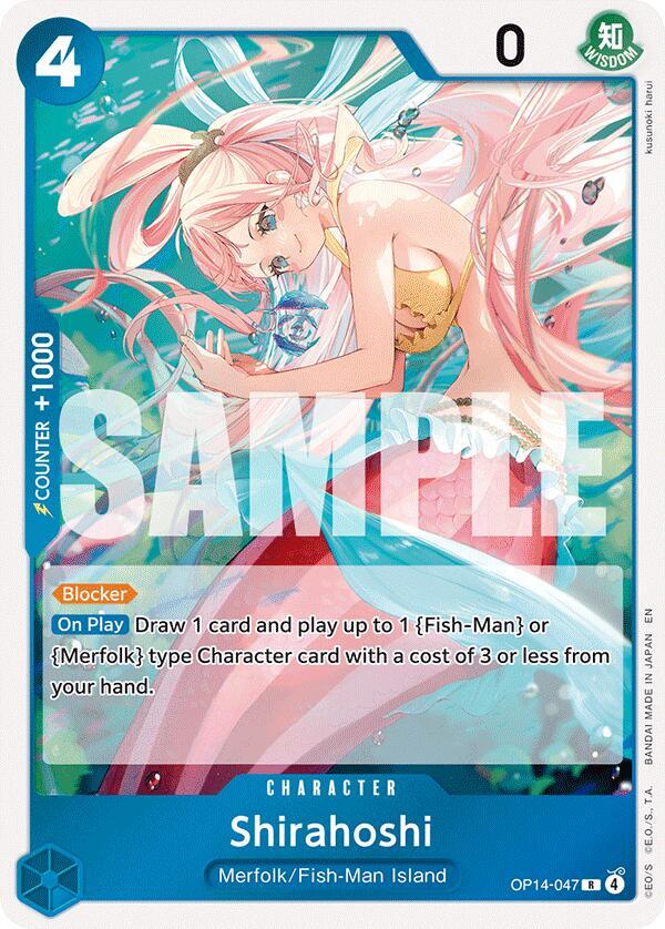 Shirahoshi OP14-047 (The Azure Sea's Seven) - Foil