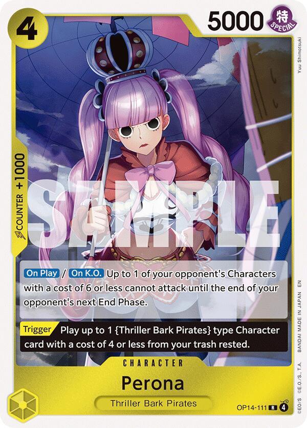 Perona OP14 111 OP14-111 (The Azure Sea's Seven) - Foil