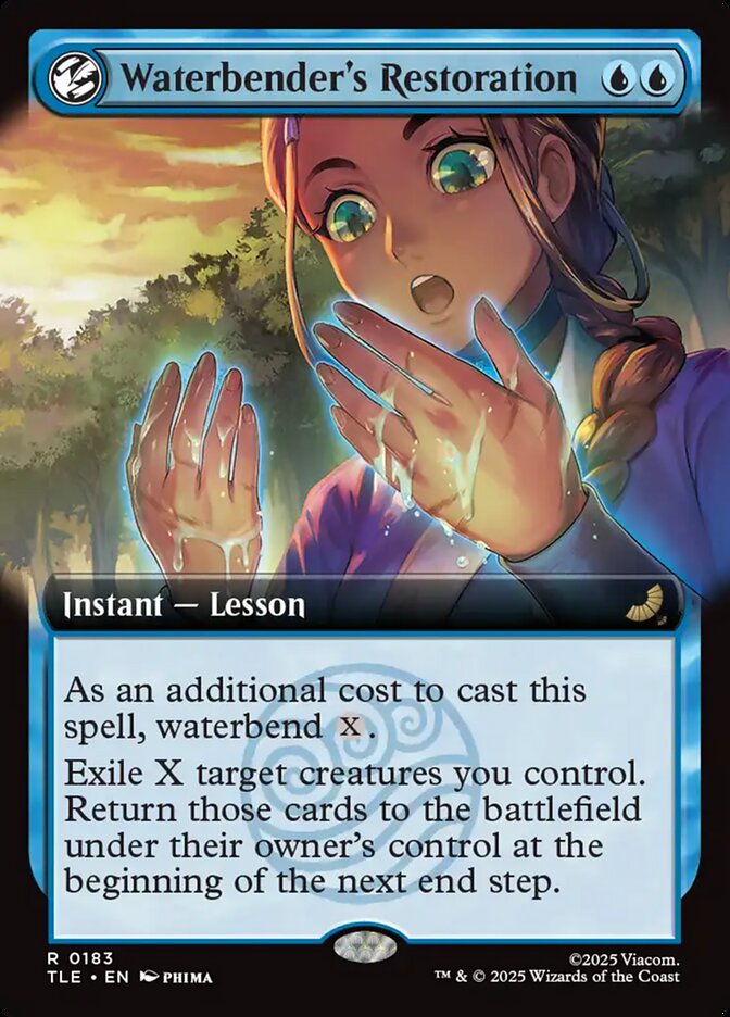 Waterbender's Restoration 183 (Avatar: The Last Airbender: Eternal-Legal) - Extended Art Foil