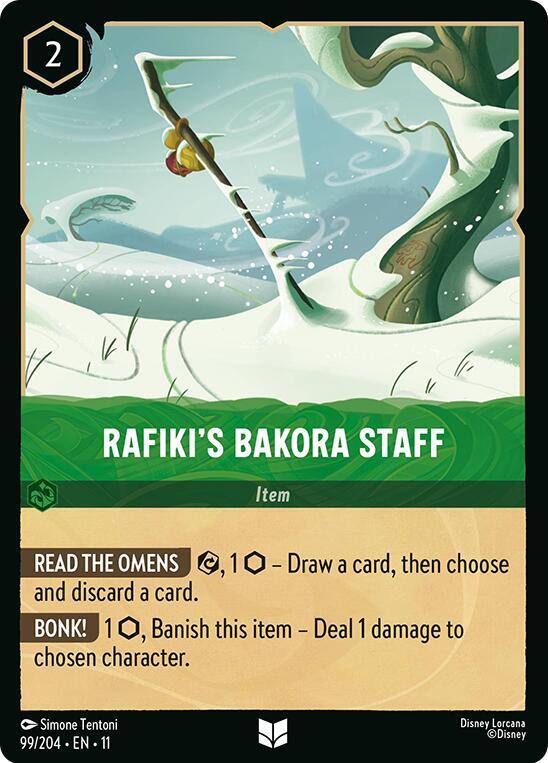 Rafikis Bakora Staff (Winterspell) - Cold Foil