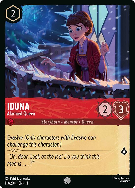 Iduna, Alarmed Queen 113/204 (Winterspell)