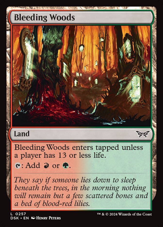 Bleeding Woods 257 (Duskmourn: House of Horror)