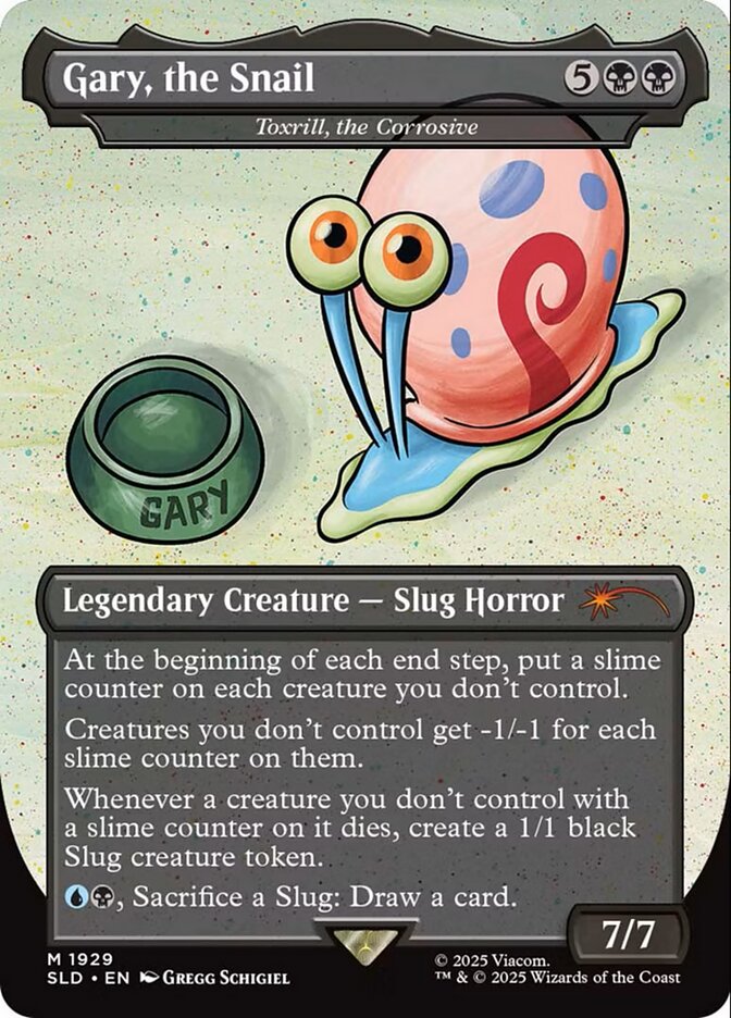 Gary, the Snail // Toxrill, the Corrosive 1929 (Secret Lair Drop Series) - Borderless