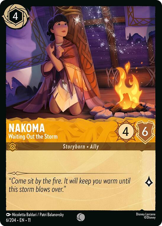 Nakoma, Waiting Out the Storm 6/204 (Winterspell) - Cold Foil