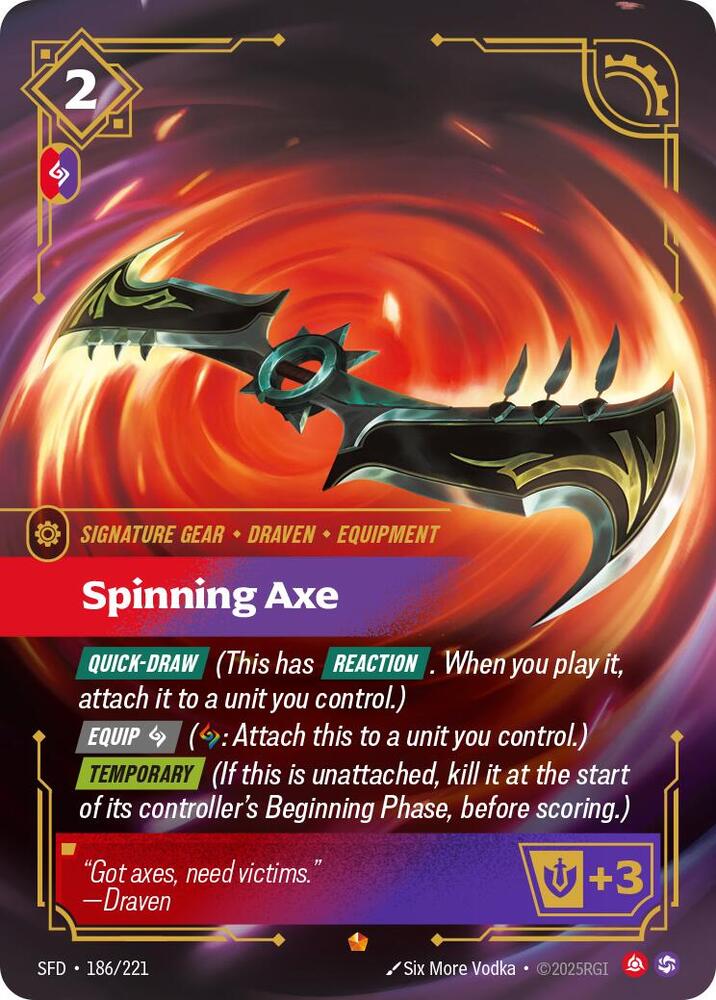 Spinning Axe 186/221 (Spiritforged) - Foil