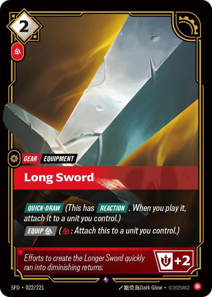 Long Sword (Spiritforged) - Foil