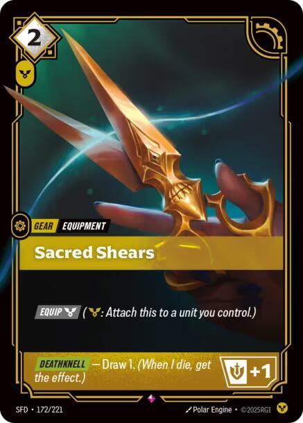 Sacred Shears 172/221 (Spiritforged) - Foil